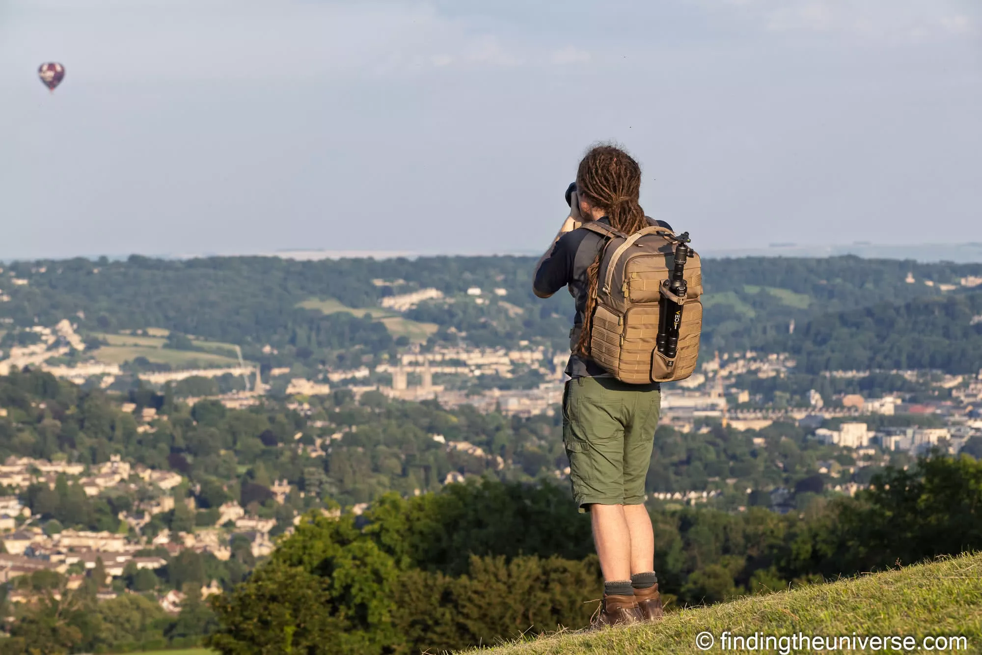 Laurence with Vanguard bag