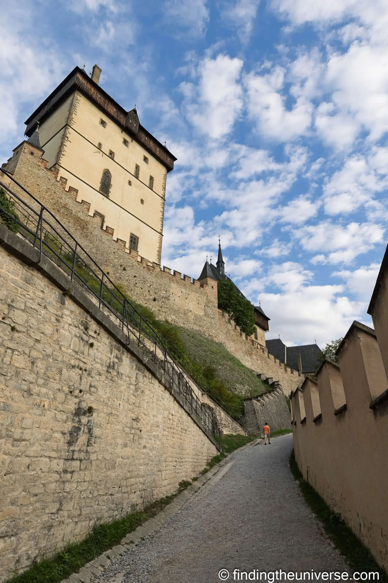Walls and Great Tower of Karlštejn Castle