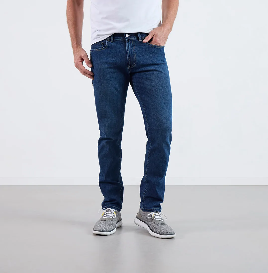 Bluffworks Departure Jeans 3.0 Regular Fit - Medium Blue Wash
