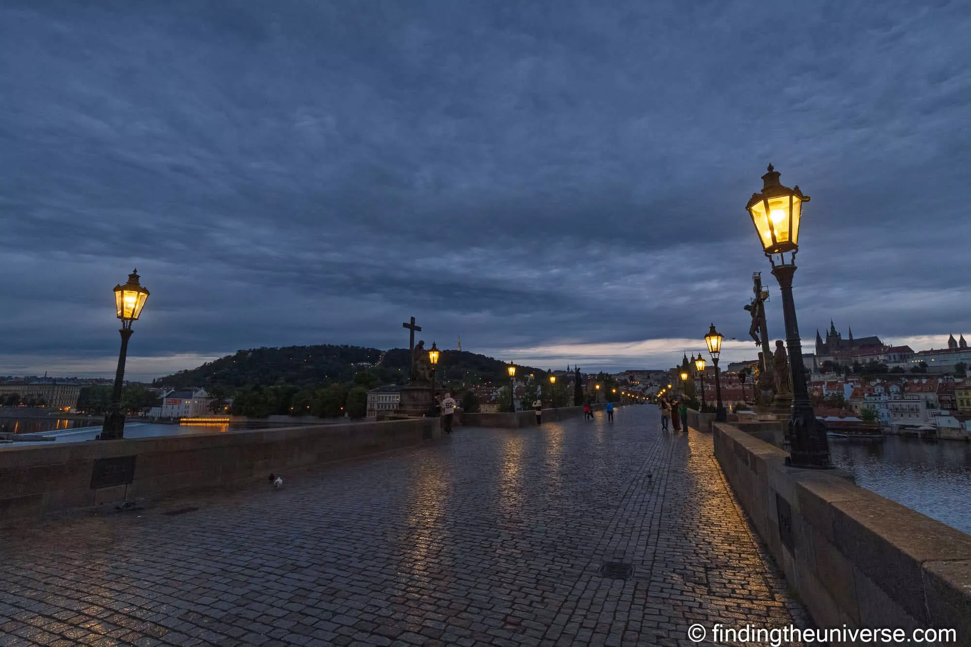 Charles Bridge at dawn before the crowds, Prague