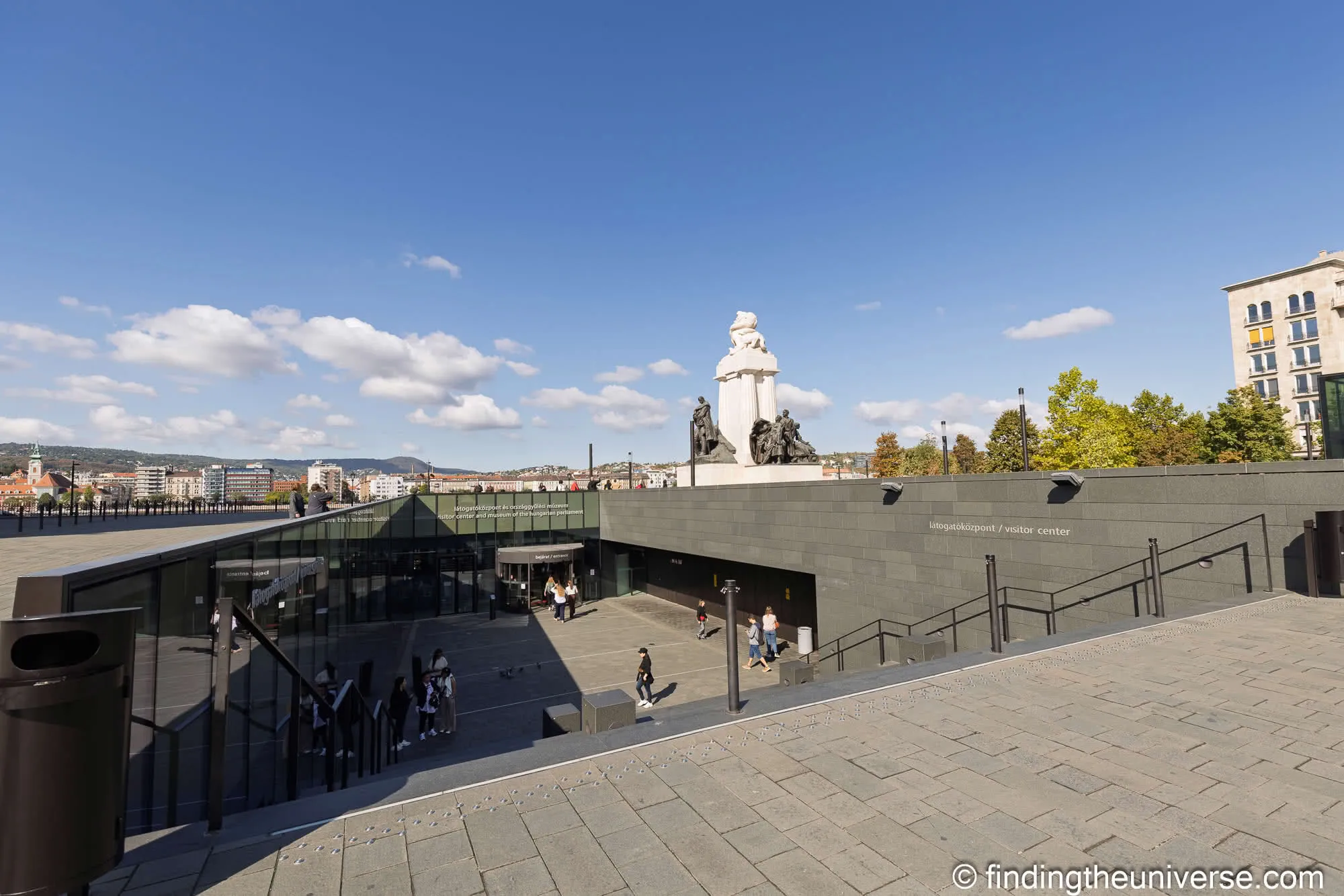 Entrance to the Hungarian Parliament Visitor Centre, Kossuth tér