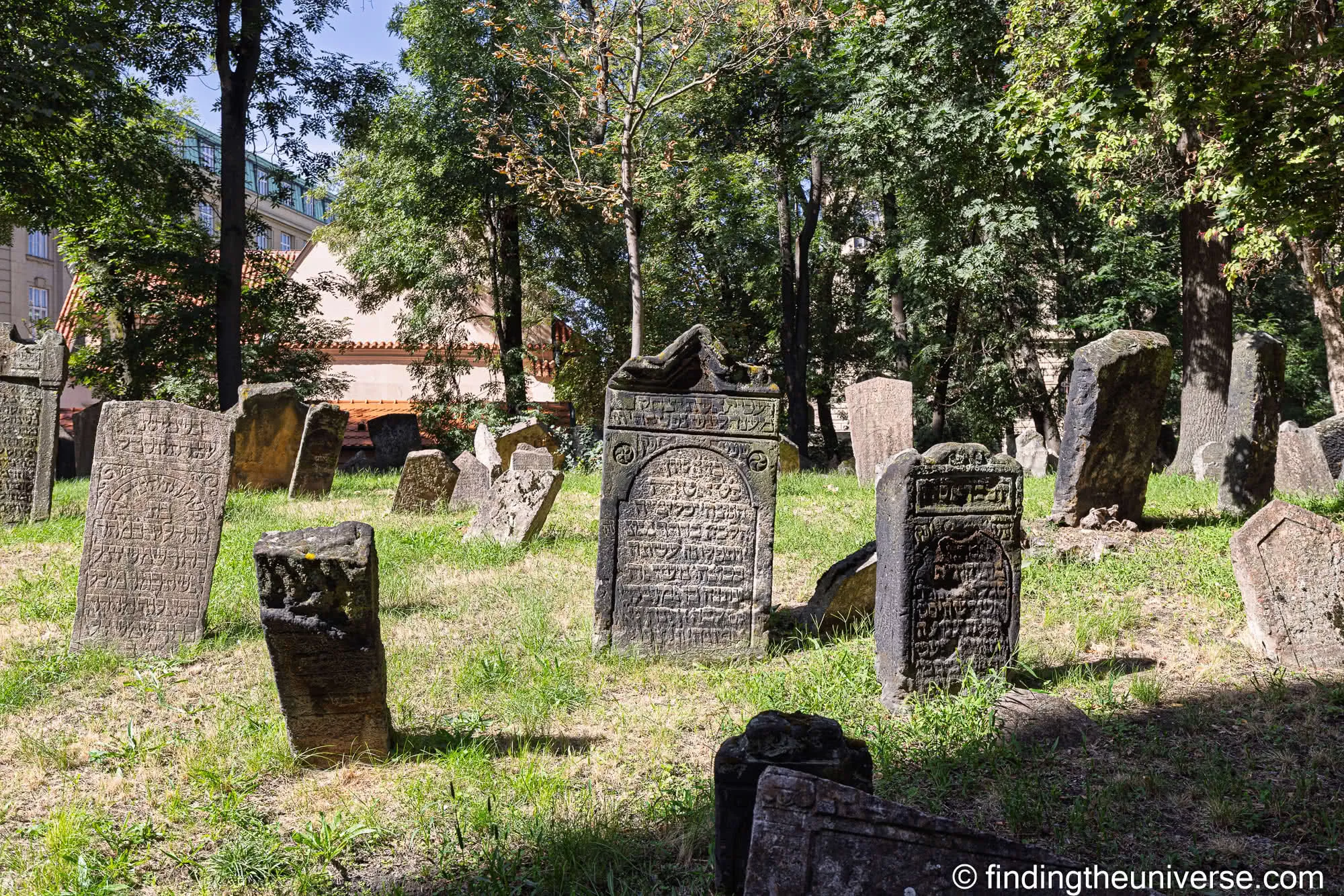 Old Jewish Cemetery headstones, Jewish Quarter, Prague