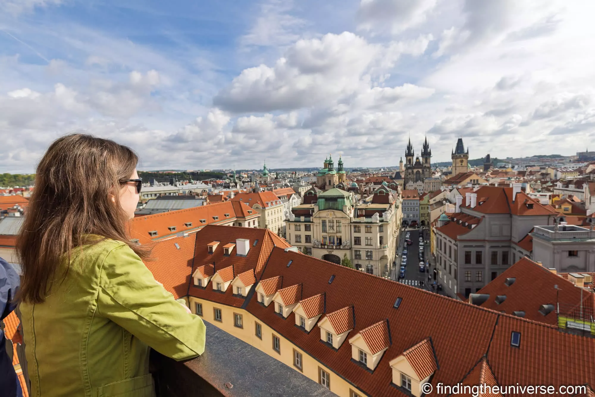 View from the Klementinum Astronomical Tower over the Old Town, Prague